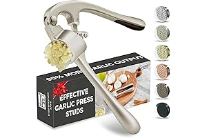 Kitessensu High Effective Garlic Press with Studs