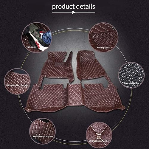 Miniatura 4 de Alfombrillas de auto aptas para extintores Prado 2010-2014 en el exterior del copiloto, cobertura completa, protección para todo tipo de clima,