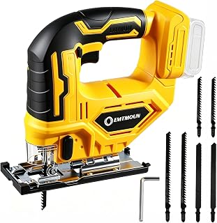 Cordless Jig Saw For Dewalt 20V Max Battery, Brushless Jigsaw For Straight/Curve/Bevel/Circle Cutting, 2700RPM, 3 Orbital Settings, 0-45° Bevel Cuts, Jigsaw Tool with LED Light (Battery Not Included)