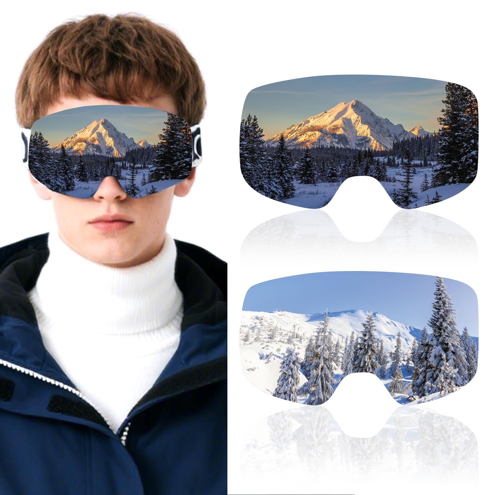 Goggle Protect 4-PACK Skibril Hoes - NIET VOOR VIZIERHELM - Cover
