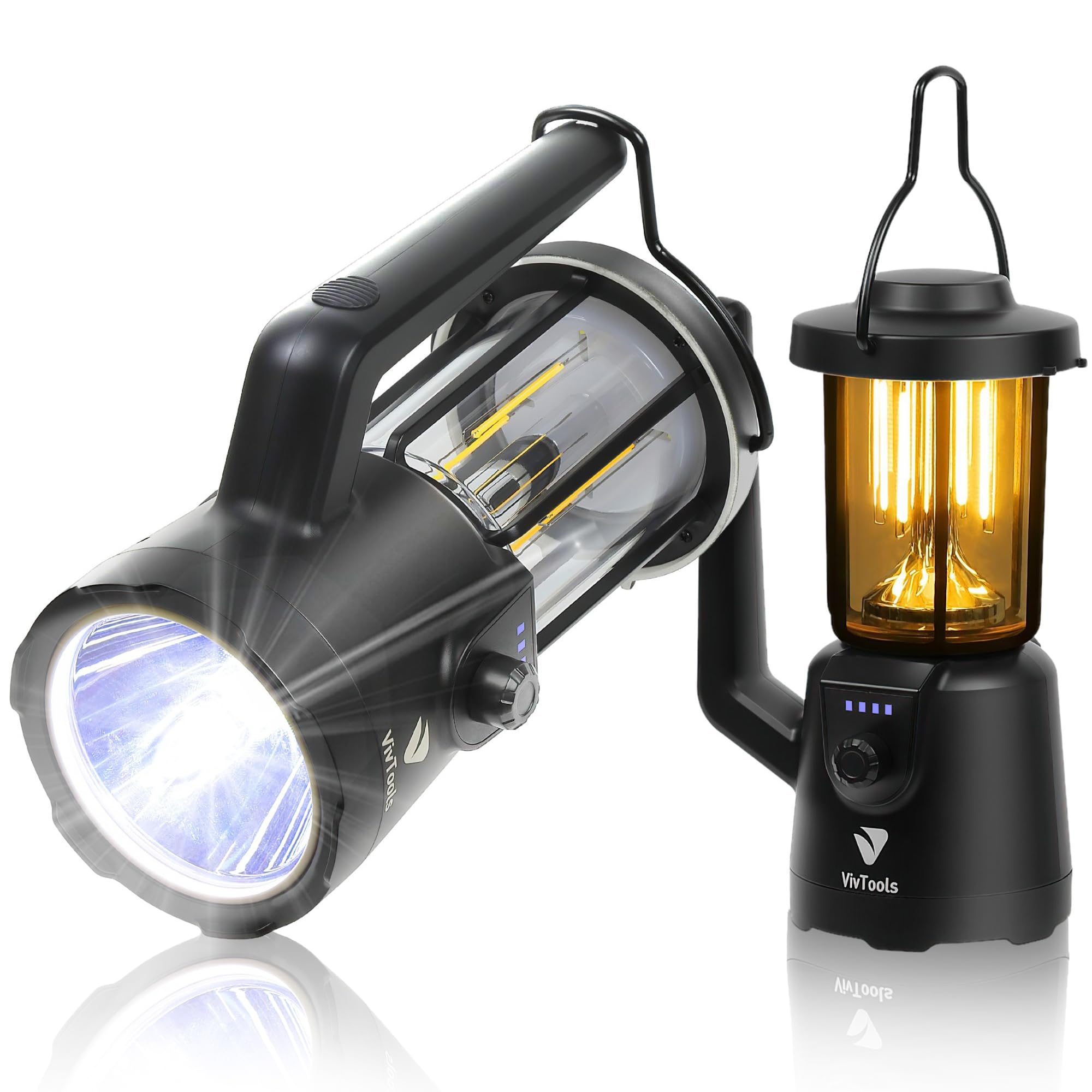Amazon.co.jp: VivTools LEDランタン キャンプ ランタン 懐中電灯 充電