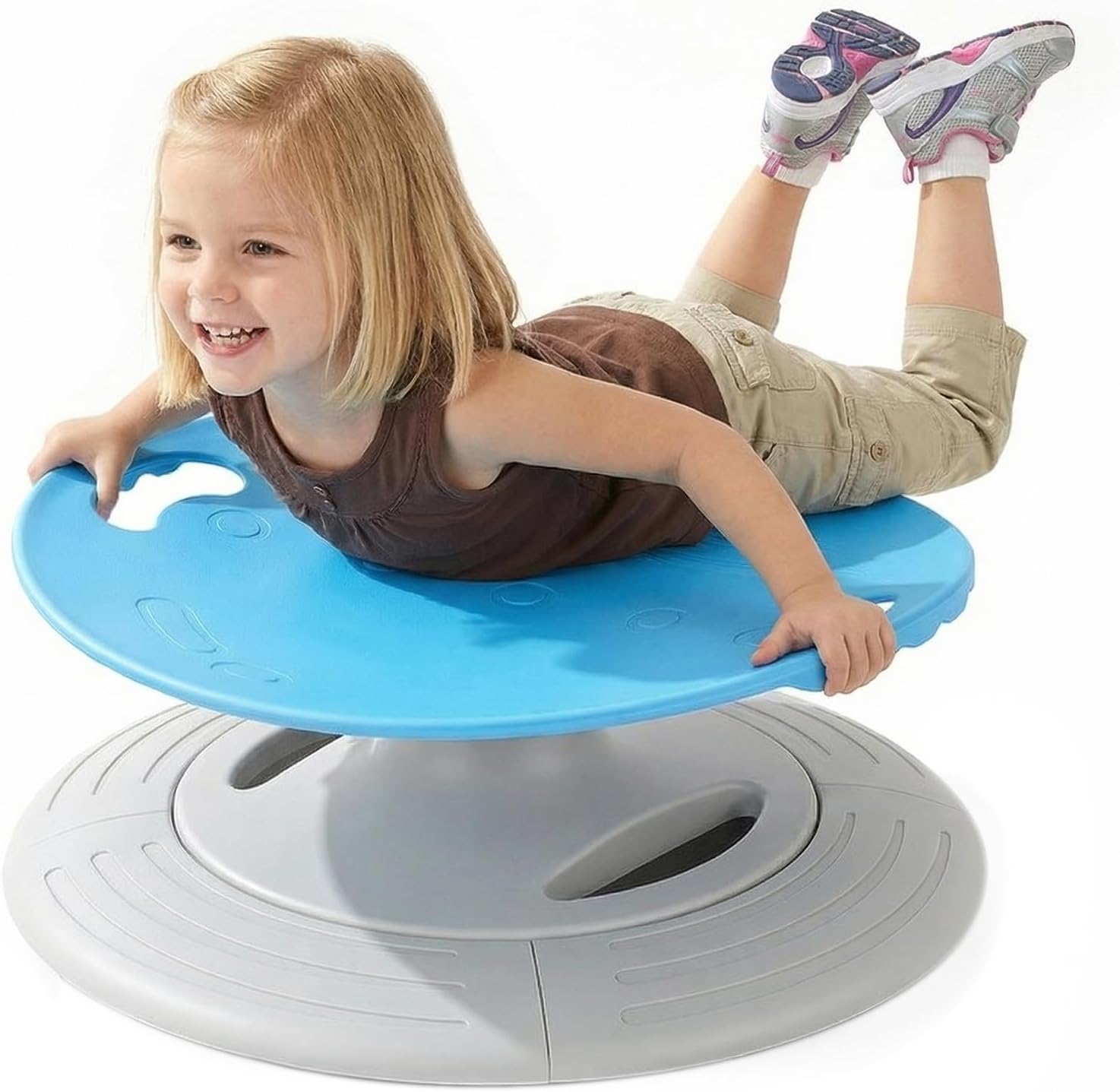 UBRAVOO Spinning Chair for Autistic Kids, Sensory Spinning Chair, Sensory Toys Gifts for Kids with Autism & ADHD, Sit and Spin Toys for 3+ Years (Blue)