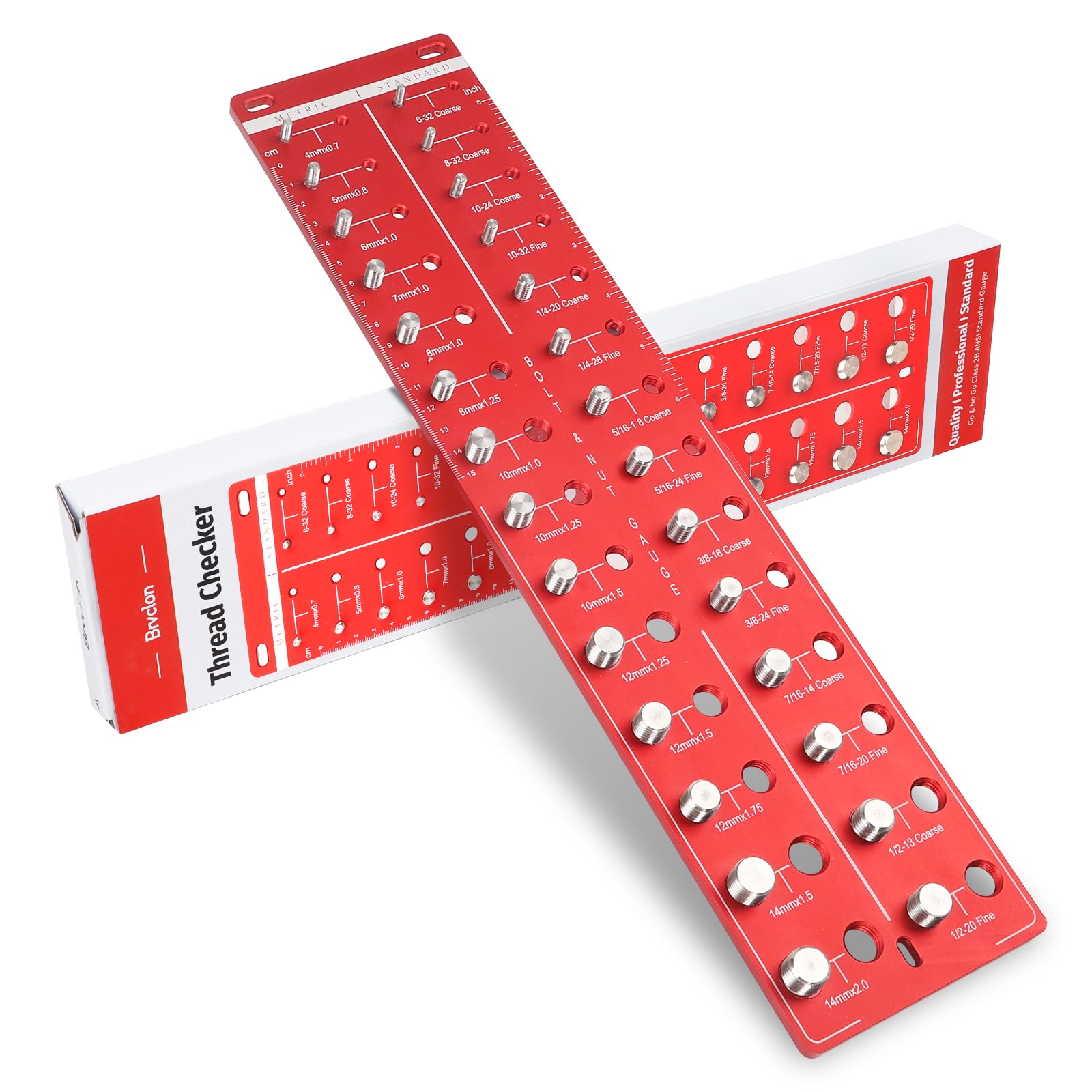 Snapklik.com : Thread Checker,Metric And Standard,Steel Alloy Nut And ...