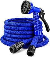 Mangueira Mágica Expansível 60 Metros, com Gatilho Multi Jatos, Revestimento em Tecido, para Jardim e Lavar Carro, Modelo AJ-R14