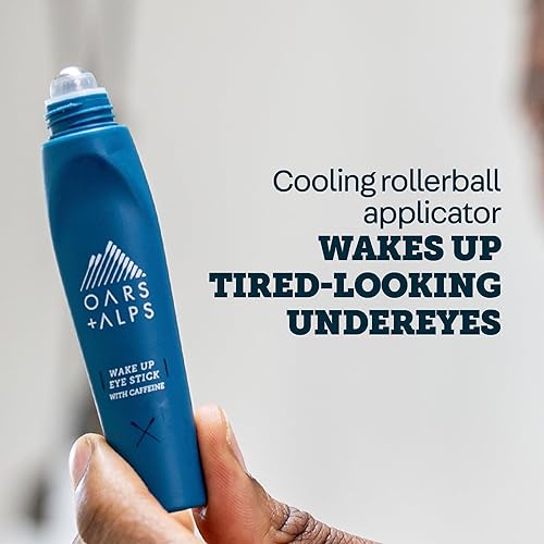 Miniatura 6 de Oars + Alps Wake Up - Rodillo de ojos y desinflador de ojos, infundido con cafeína y aloe vera, apto para TSA, 0.5 onzas, paquete de 2