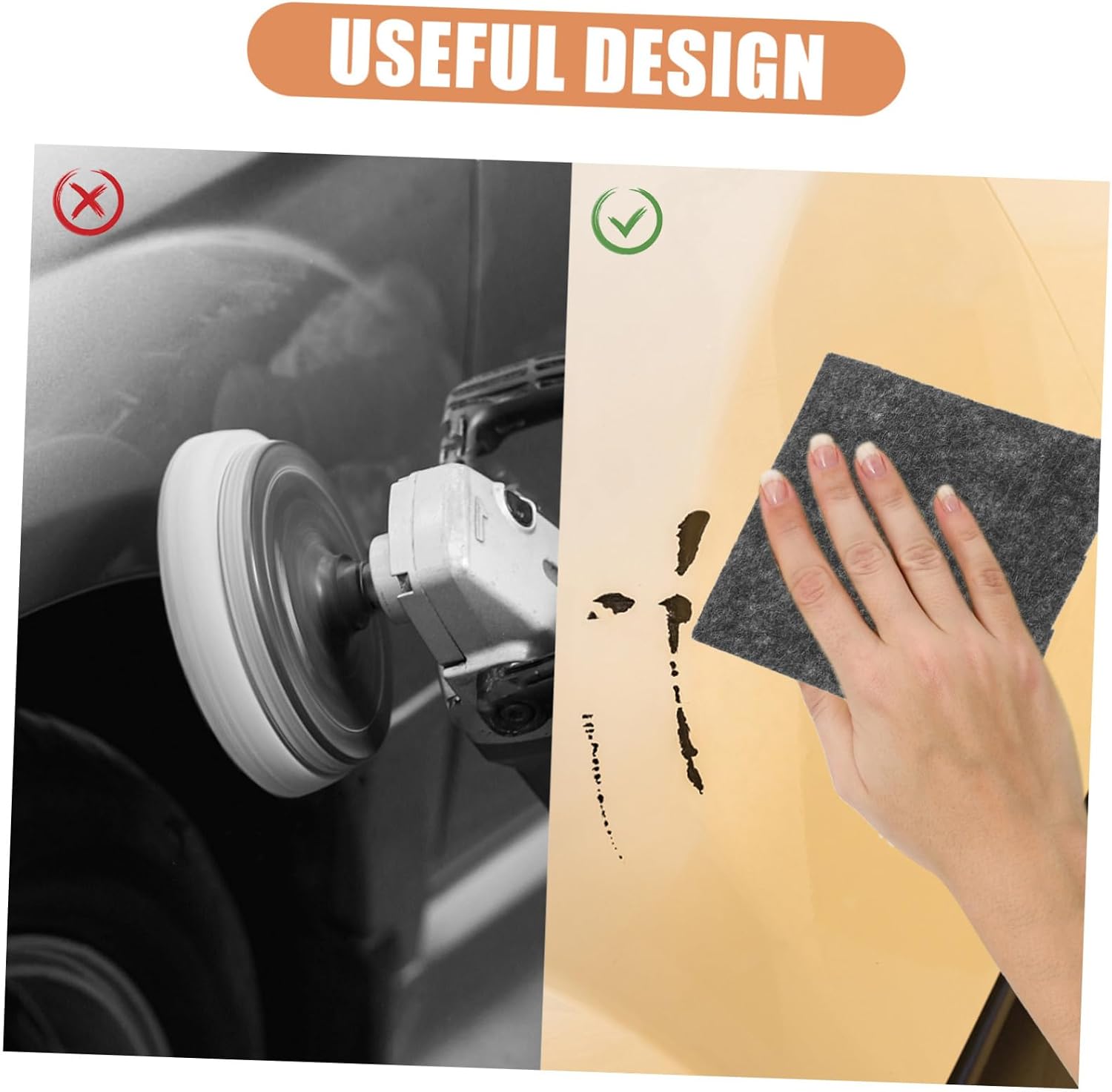 Cabilock Car Scratch Repair Cloths 6pcs Polyester for Polishing