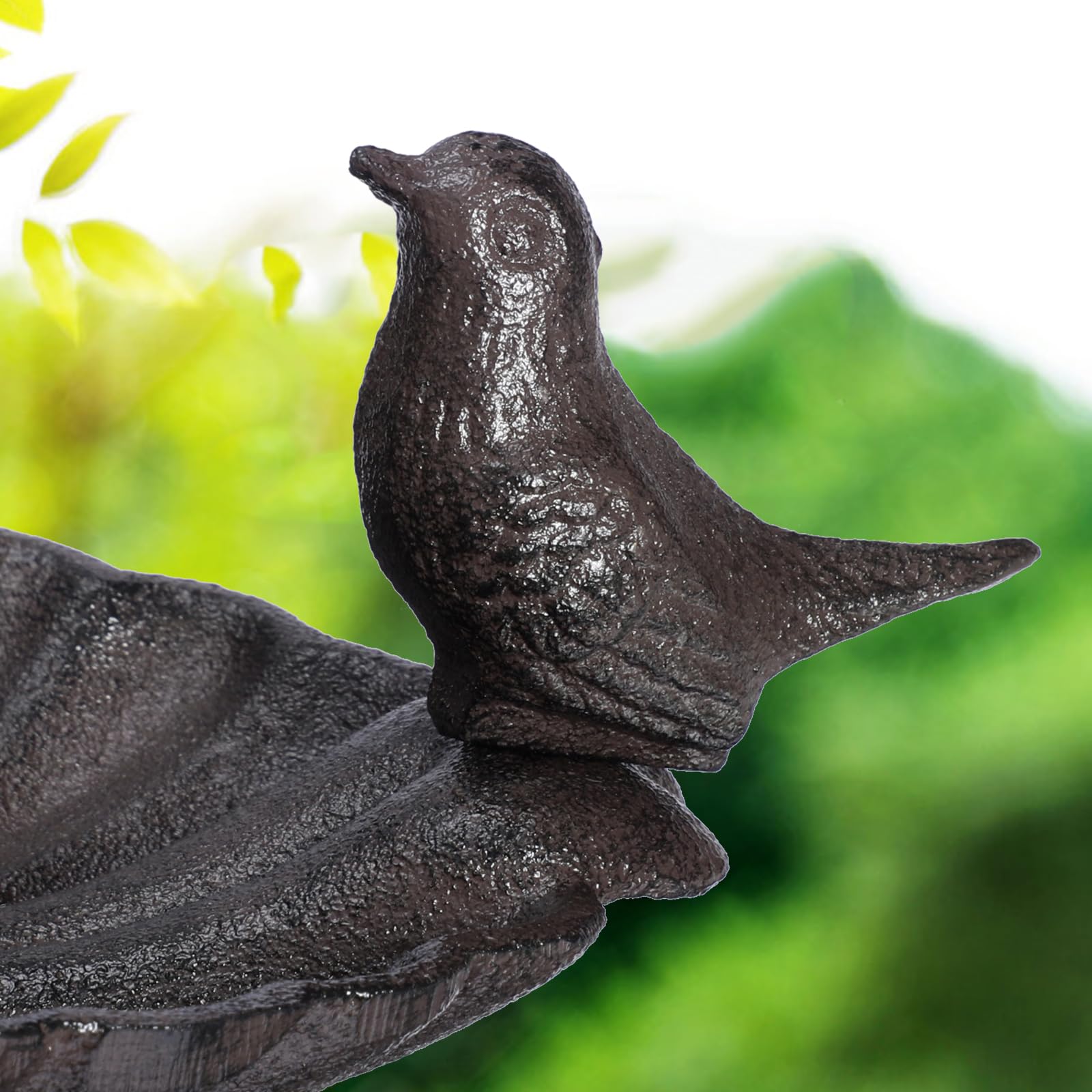 JUXYES Wandhalterung Vogelfutterstation mit Aufhängehalterung, robuste Vogeltränke aus Gusseisen für den Außenbereich, Antik Garten Dekorative Vögel Wandhaken zum Aufhängen von Pflanzen, Laternen