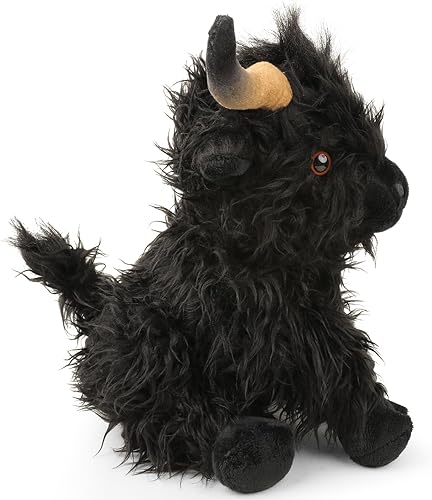 Miniatura 2 de Vaca de las Highland - Animal de peluche de vaca escocesa de las tierras altas, bonito peluche de granja, regalo de cumpleaños de Navidad para