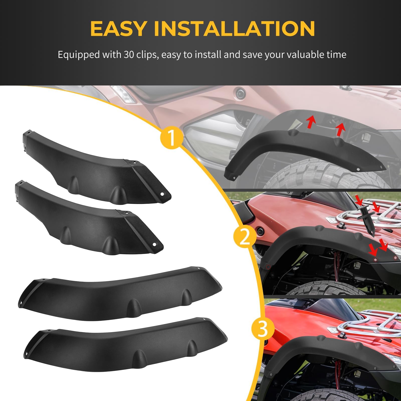 Amazon.com: M MATI Fender Mud Guards for Honda ATV Rincon 680 650
