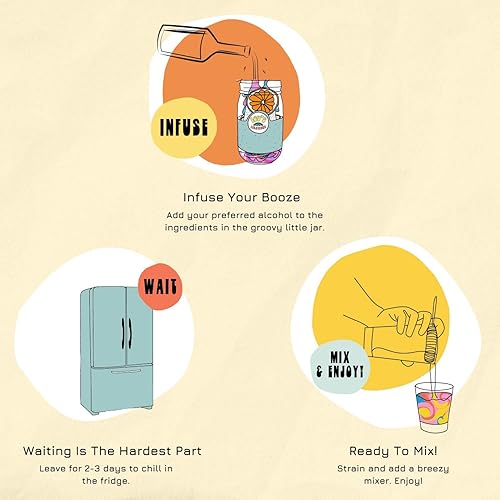 Miniatura 8 de Lou's Libations Kits de infusión de cóctel artesanal, mezcla de cóctel hecha a mano con frutas secas y especias, regalos de fiesta para mujeres y