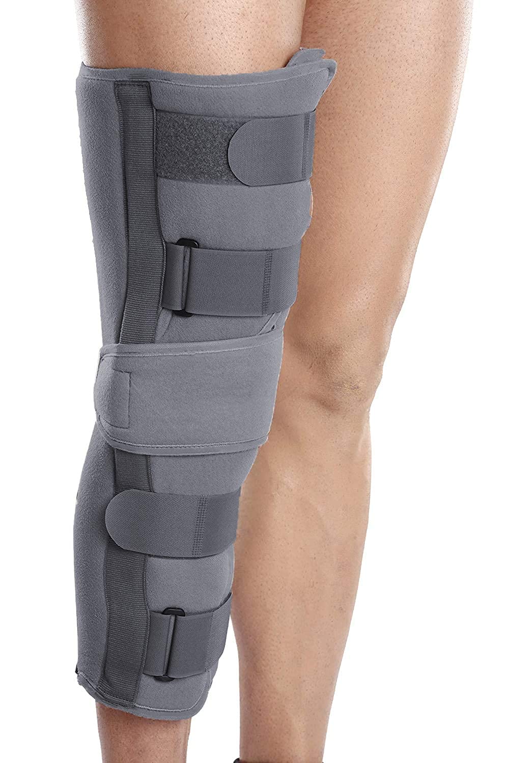 Neoprene Taddy Long Knee Immobilizer Brace For Knee Support For Dislocation Injuries Ligament Tear Wraparound Knee Stabilizer Splint For Men & Women|Pack Of 1|Size-Xl-Grey (B0BYJC35YC) Amazon Price History, Amazon Price Tracker