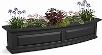 Mayne Nantucket 4-Foot Self-Watering Window Box - Fade-Resistant, Weatherproof Planter for Outdoor Flowers & Windows
