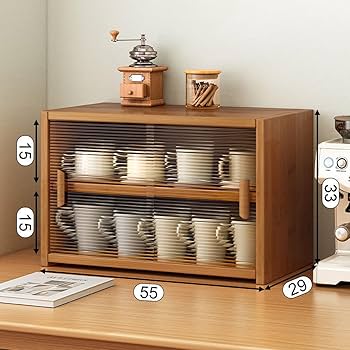 Amazon｜MJKQ9 ミニ食器棚 収納キャビネット ミニ 食器棚