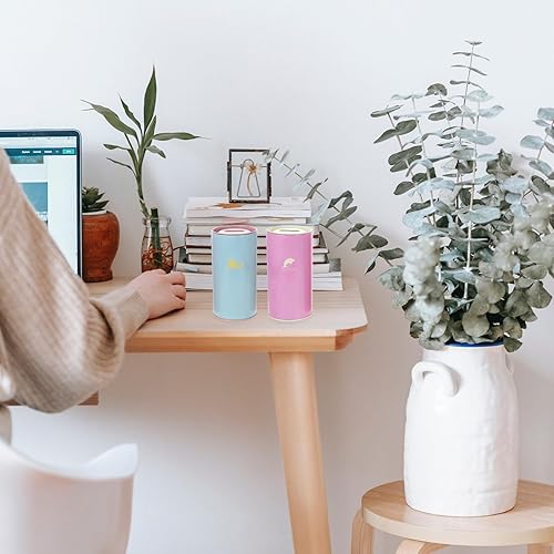 Miniatura 2 de VILLCASE Hucha de dibujos animados irrompible para niños, tarro de dinero para niños, tarros de dinero altos, tarros de ahorro de dinero, tarros