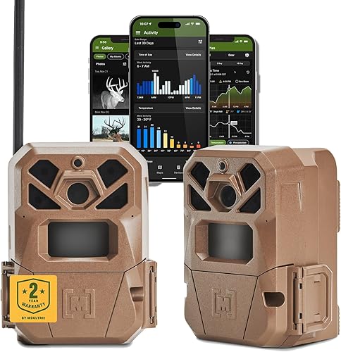 Moultrie Edge 2 Cellular Trail Camera - Auto Connect Nationwide 4G LTE - On Demand 36MP Photo - 1080P Video with HD Audio - 100 Ft Detection Range -