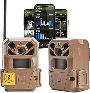 Moultrie Edge 2 Cellular Trail Camera - Auto Connect Nationwide 4G LTE - On Demand 36MP Photo - 1080P Video with HD Audio - 100 Ft Detection Range - Low Glow Flash asin的图片