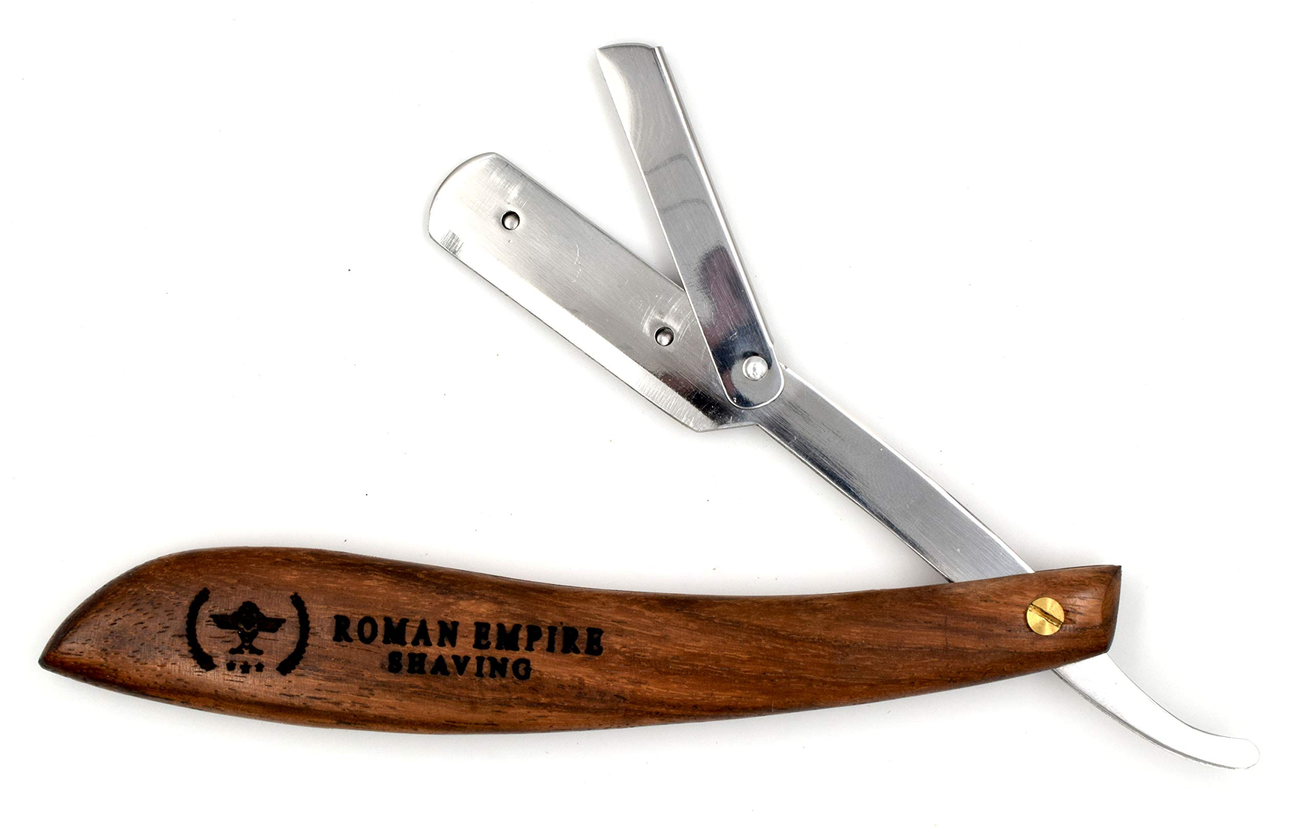 Golączka ręczna Roman Empire Shaving® zestaw brzytwy Poseidon z 20 żyletkami Astra, Derby, Shark, Treet