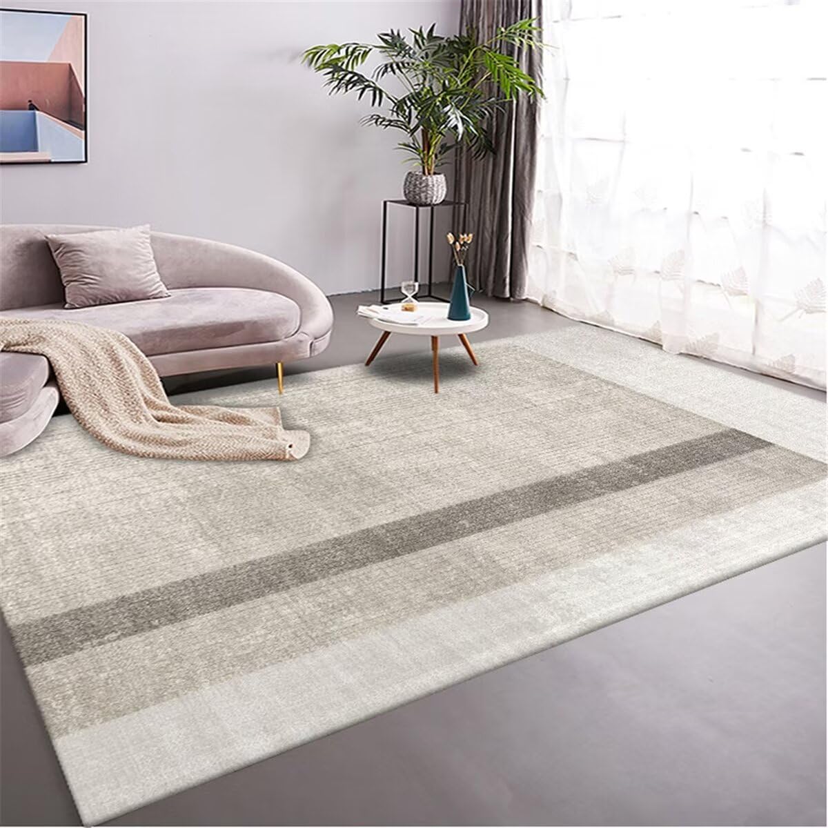 Tapis chambre enfant football gris pour créer un coin canapé cosy