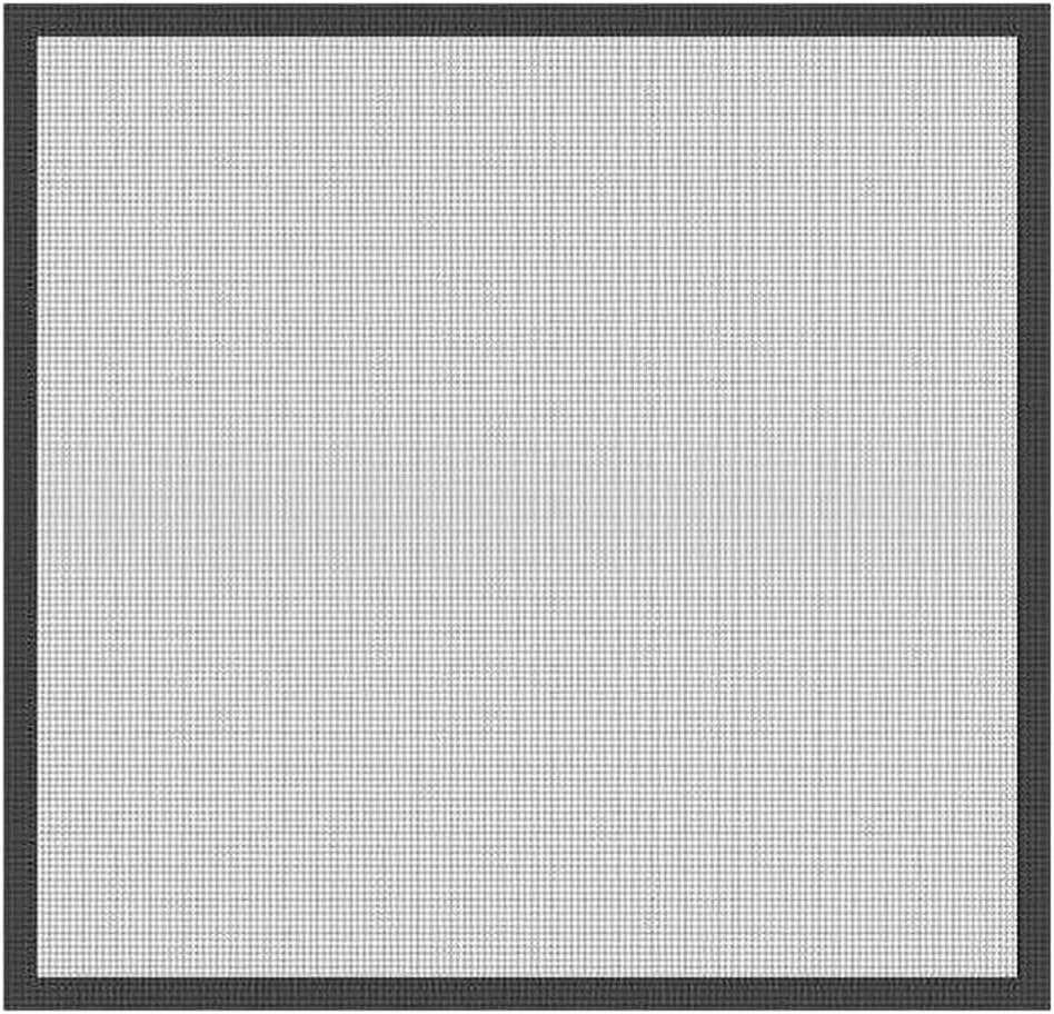 Queenbox 300x140cmSelf Adhesive Window Screen Transparent Washable Net Mesh Screen Protection for Home Windows, Black