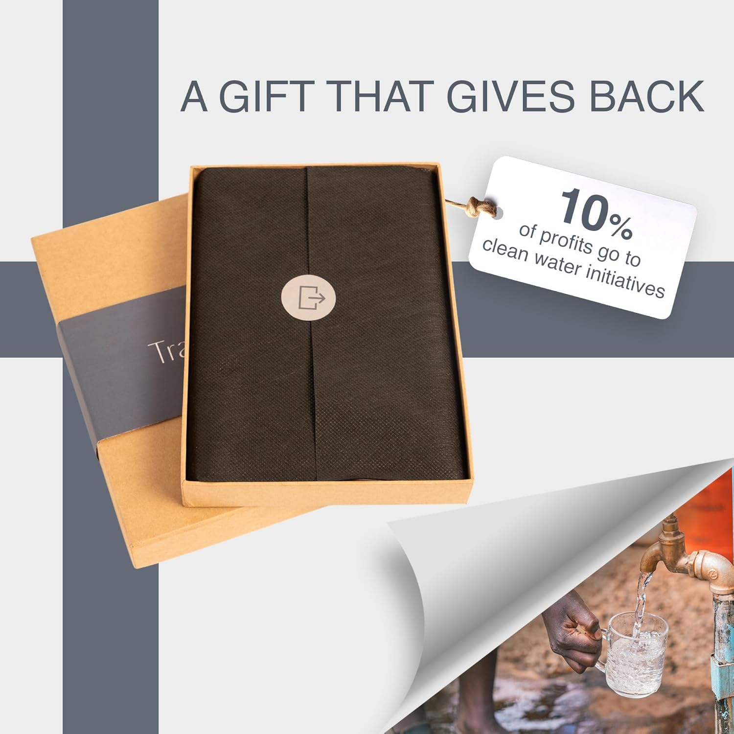 Full Grain Leather Family Passport Holder for 4 Passports - RFID Passport Holder and Travel Document Organizer - Large Leather Travel Wallet for Families - Camel - Image 6