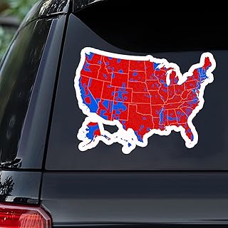 Electoral American Map Red Sticker, 2024 Electoral Map Sticker, Election Results Map Sticker, USA Presidential Election 2024 Map Sticker, 2024 Election Map Sticker, USA Presidential Election 2024 Map