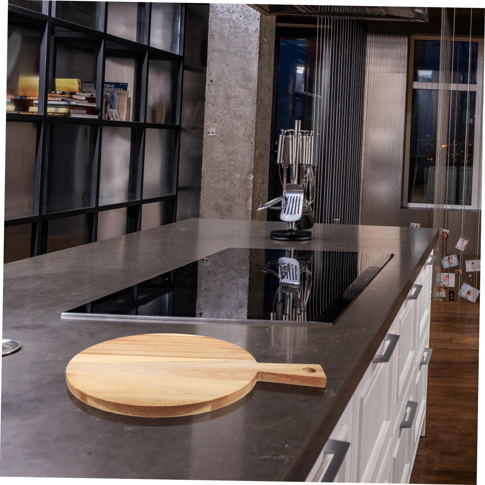 Tagliere Cucina Rotondo in Acacia con e Resistente per Carne Pizza Verdure e Formaggi Facile da e Maneggiare per Uso e Professionale