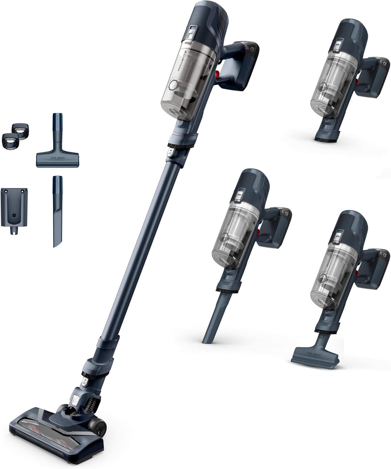 Rowenta X-Pert 6.60 Allergy, Aspirapolvere Senza Fili Potente, Scopa Elettrica Senza Fili con Contenitore Polvere da 0,55 L Facile da Pulire, Autonomia Fino a 45 Min, 100 W, RH6831EO