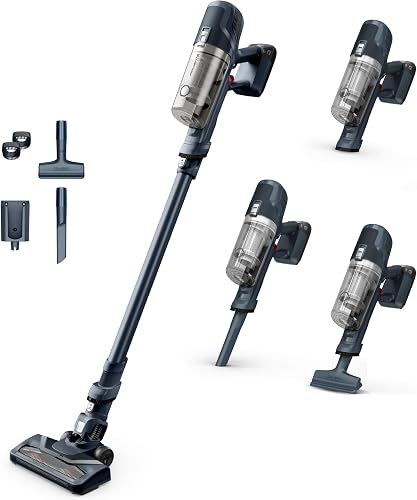 Rowenta X-Pert RH6831EO 6.60 Battery Vacuum Cleaner, 100 W Power, 45 Minutes Runtime, Wireless & Bagless, LED Brush Head, Very Light, 0.55 L Dust Container, Includes Crevice Nozzle & Wall Bracket - 1