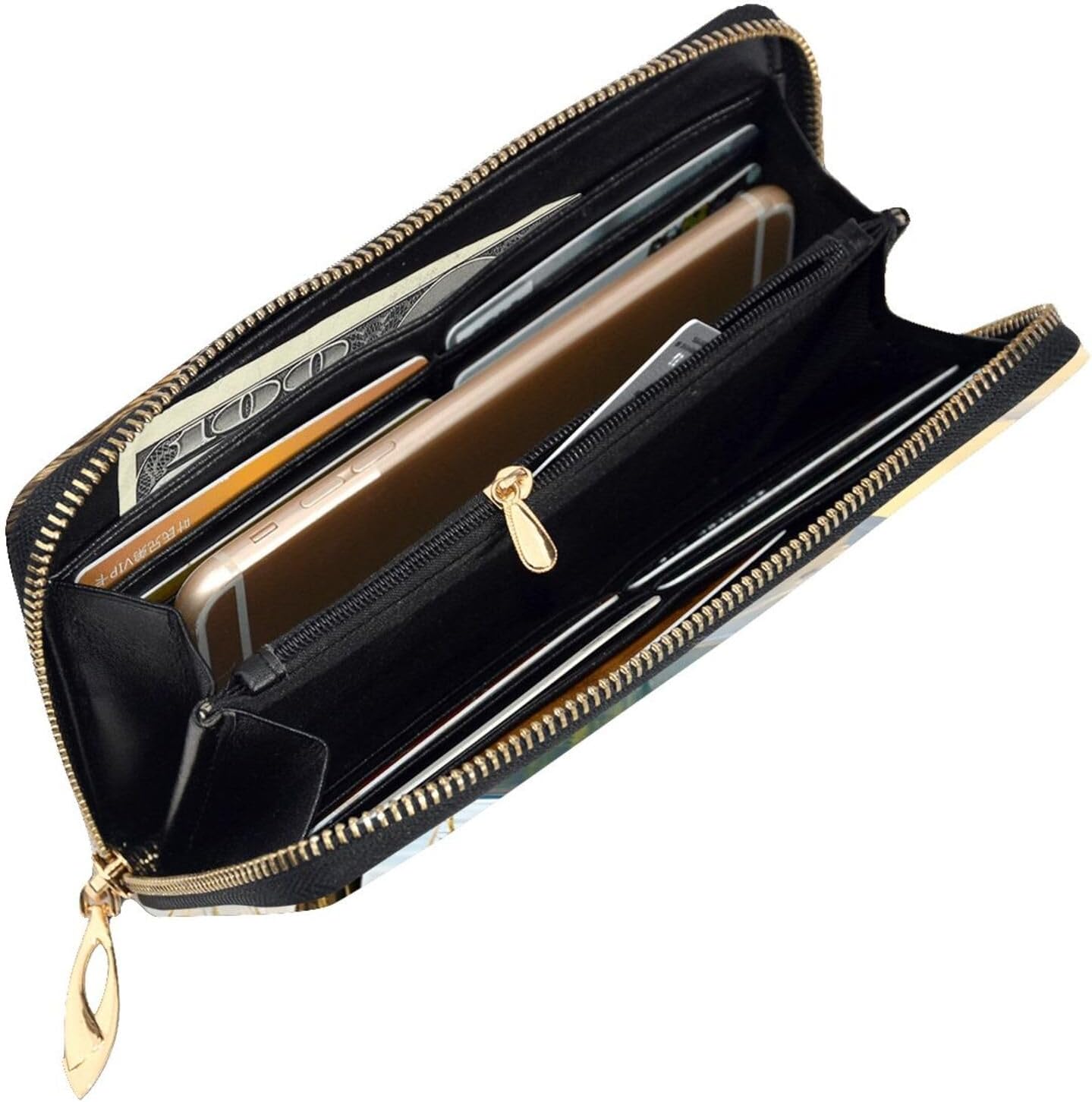 Moose Cute Deerfull Width Double-Sided Printed Long Wallet Is A Must-Have For Travel, Portable And Easy To Store In One