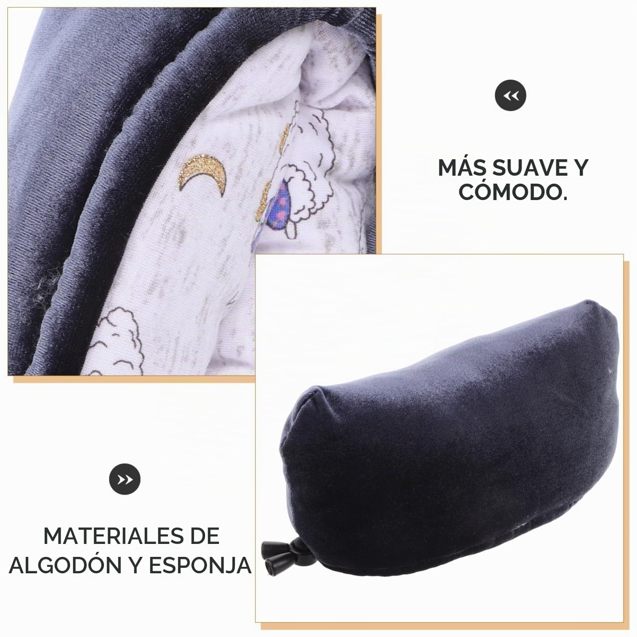 Healeved Almohadillas Para Muletas Axilas De Tela Gruesa 7.87X3.74X3.54In Cojines De Muleta De Espuma Suaves Juego De 1 Par Fundas Reemplazo Para Accesorios De Movilidad