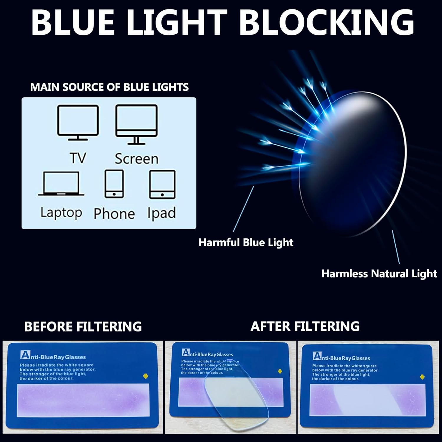 Reading Glasses for Men with Spring hinges 1.00 Professional Computer Readers with Blue Light Protection and Case - Image 3