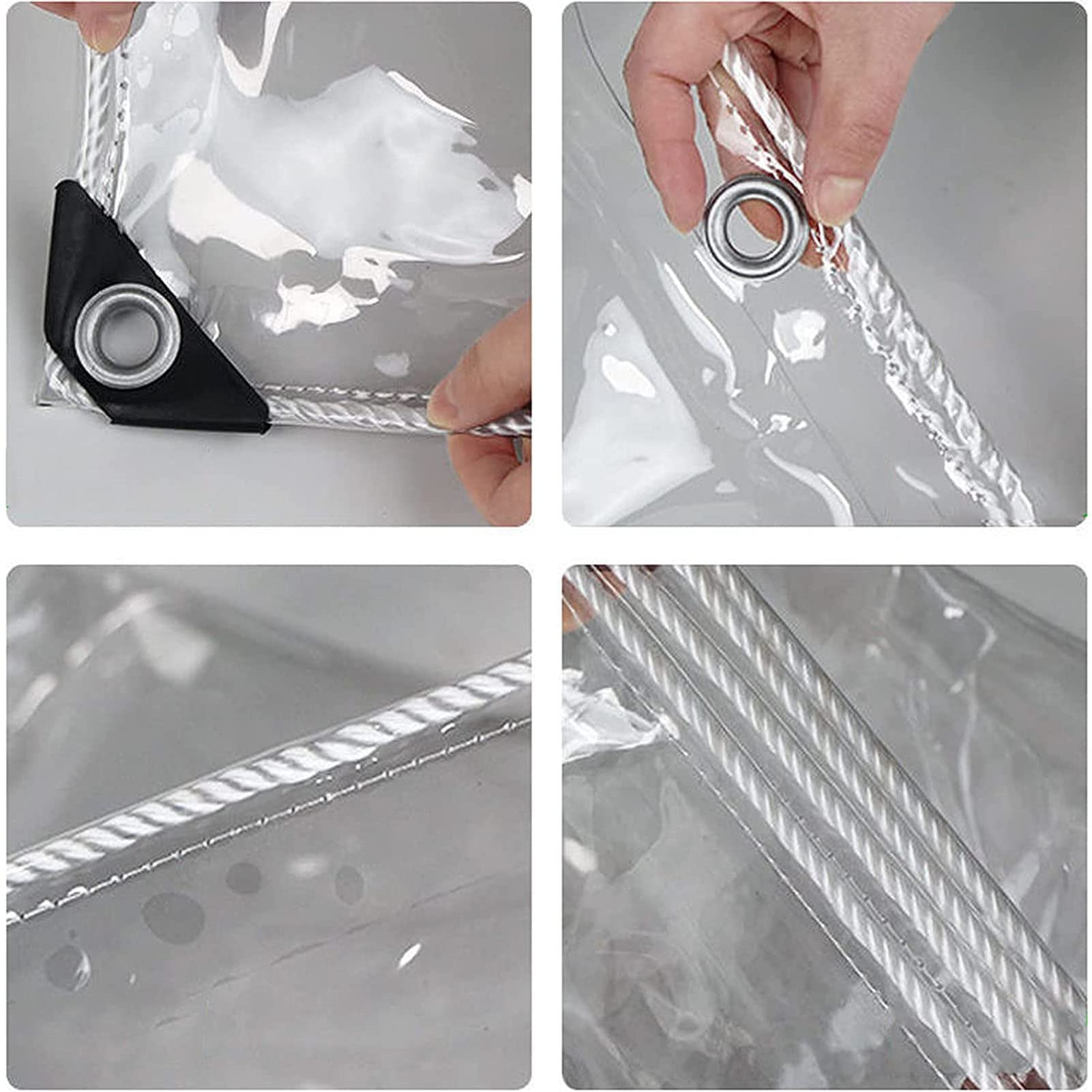 Amazon.co.jp: クリアターポリン 2.5x5m、強化アイレット付き高耐久