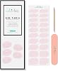 Semi Cured Gel Nail Strips- Nail Polish Strips- Gel Nail Art Polish Stickers- Long Lasting & Easy to Apply- Works with Any UV Nail Lamp (Light Pink)