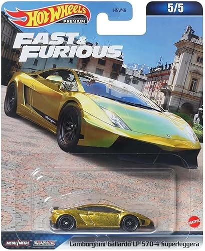 Hot Wheels Premium Fast and Furious Lamborghini Gallardo LP 570-4 Superleggera (dorado)