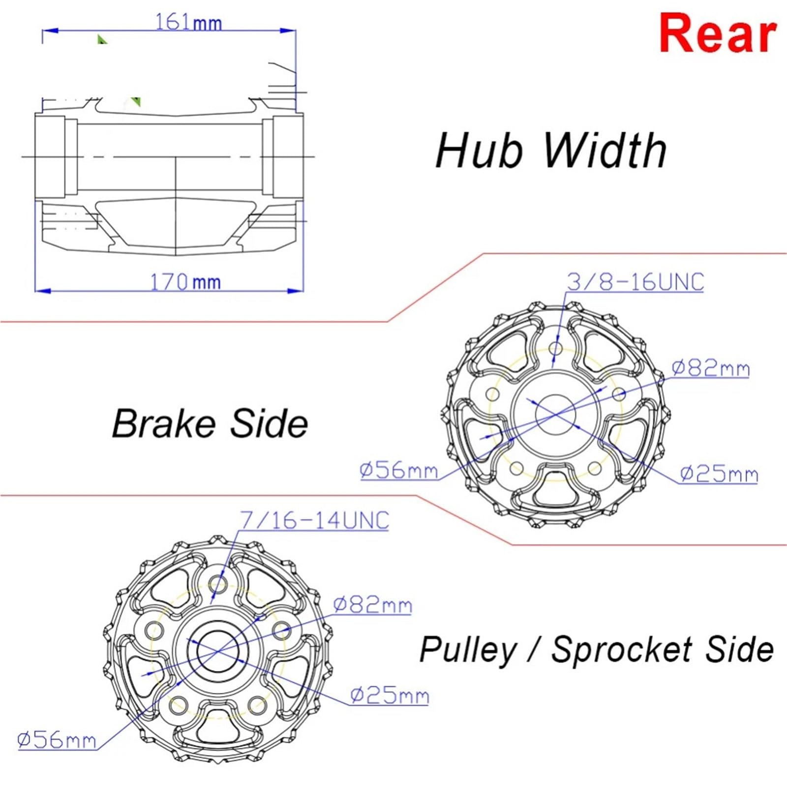 Piasty kół motocyklowych Pasuje do Touring Bagger Electra Glide FLHT przemieszczanie się po ulicy FLHX Road King FLHR Road Glide FLTR 84-07 18 "3.5" tylne koło Obręcz Przedniego Koła(Black)