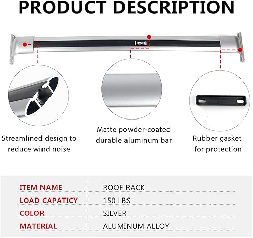 Miniatura 2 de Huray Bastidores de riel de techo para Chevy Chevrolet Trailblazer 2021, 2022, 2023, barras transversales Chevy accesorios