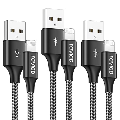 Cavo IPhone Corto 15CM MFi Certified | Ricarica Rapida 2.4A E Trasferimento Dati | Nylon Intrecciato Per IPhone 14-5 - Foto 2