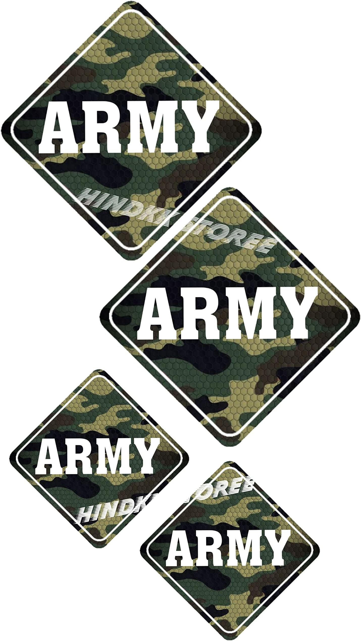 Indian Army Sticker Pack of 4 (2 Size) | Love Indian Army Tribute to Our Soldiers | We Love Indian Army Sticker for Home Car Bike Mobile & Laptop