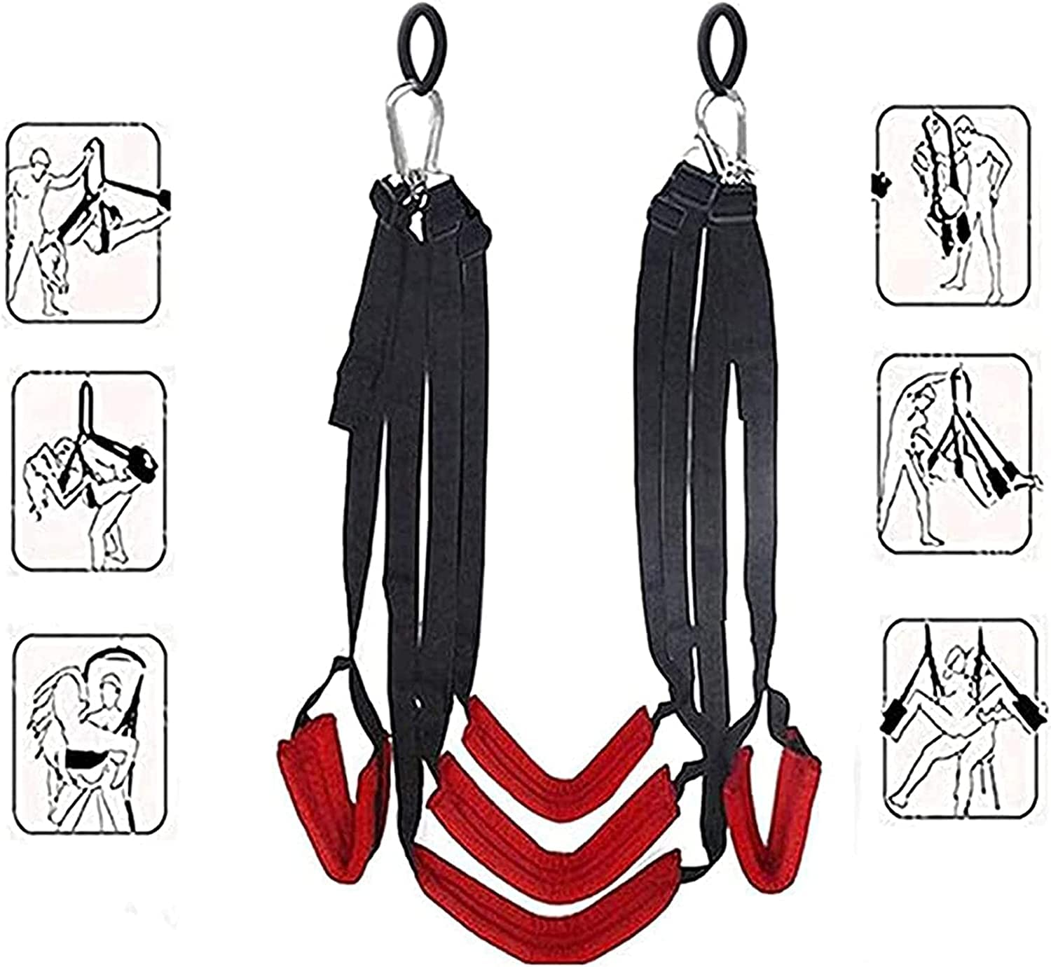 Love Swing Sex Swing Door Swing per coppie, Kit Set altalena per porta SM con imbottitura extra ampia resistente per soffitto e da appendere alla porta