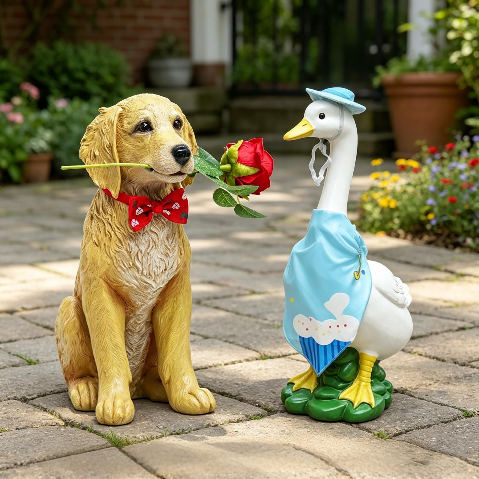Amazon.com: Dog Valentine Day Decorations Outside - Rose Garden