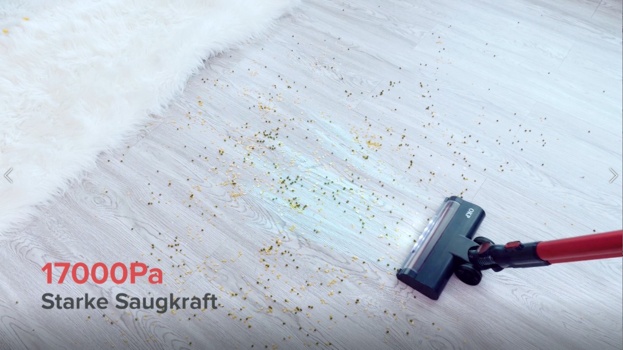 OKP Akku Staubsauger, 17000Pa Kabelloser Staubsauger 4 in 1 Stielstaubsauger Staubsauger Kabellos mit LED Elektrobürste… - Image 8