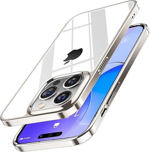 Amazon Co Jp シルバー専用色 Torras Iphone 14promax 用 ケース 強化ガラス 高分子抗黄 クリア 9h硬度 米軍mil規格 耐衝撃 薄型 ストラップホール付き レンズ保護 22 6 7インチ アイフォン 14 Pro Maxカバー 氷面鏡シリー 家電 カメラ