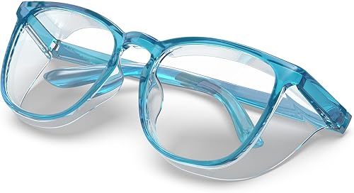 Miniatura 10 de Lentes de seguridad elegantes, lentes protectores transparentes antivaho y antiarañazos para hombres y mujeres