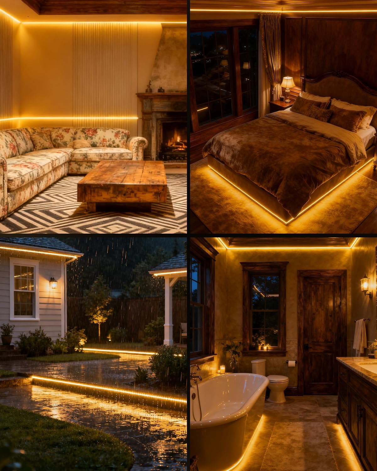 LED Strip Lights 32.8ft 110-120V,Dimmable Silicone Neon Rope Lights,Flexible Outdoor Waterproof Neon Strip Lights for Mirror,Kitchen,Cabinet,DIY Lighting