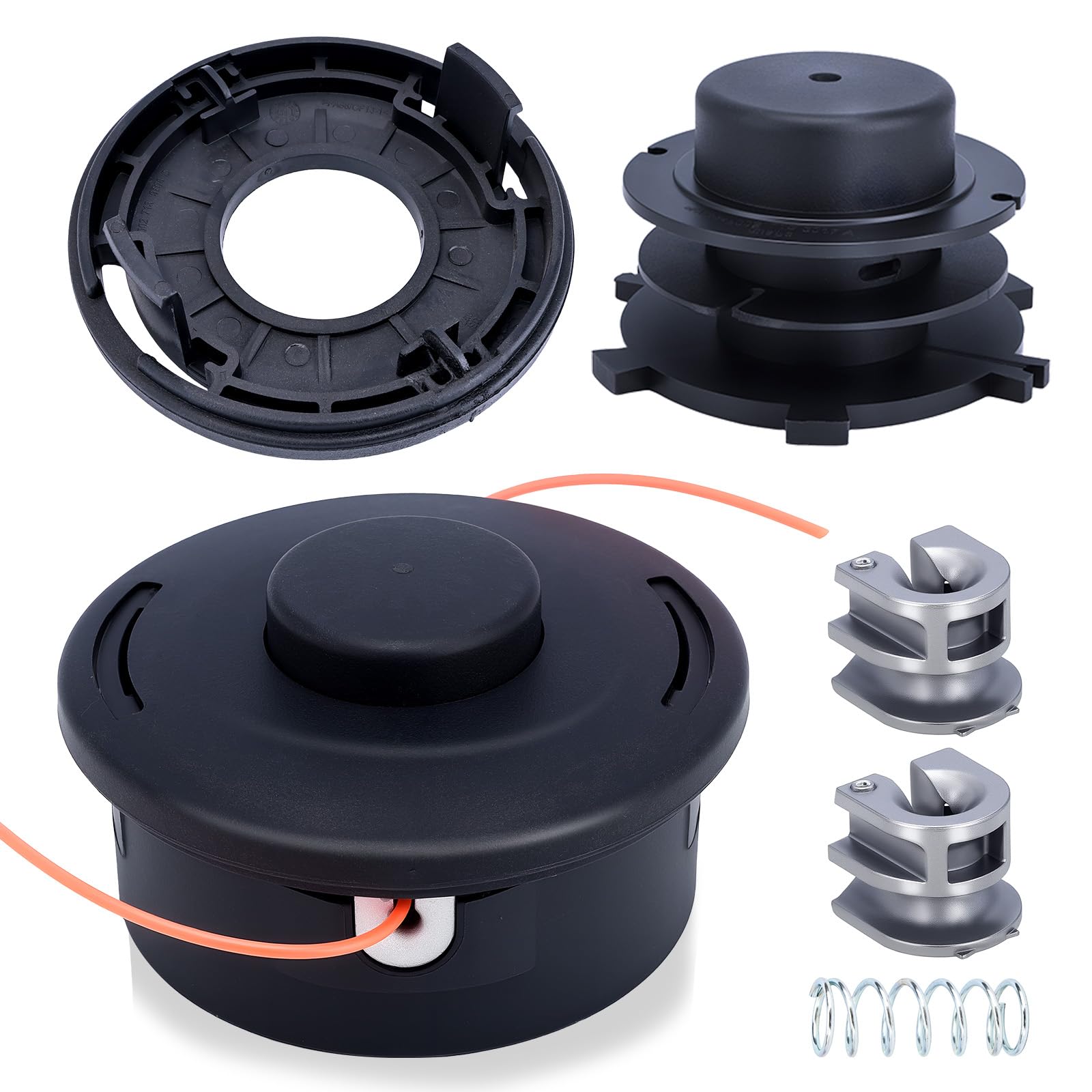 Cabezal de cortacésped para Stihl Autocut 25-2, cabezal M10 x 1.0, para cortacésped FS55, FS55R, FS56, FS80, FS85, FS90, FS100, FS110, FS130, FS250, piezas de repuesto 40027102108 (1 cabezal de