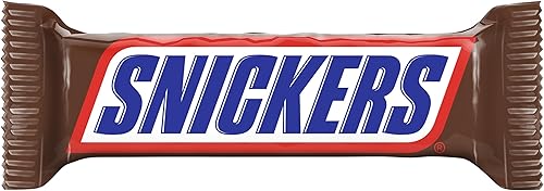 Barra Snickers con Caramelo y Maní Tostado Cubierto de Chocolate, 24 barras x 50g (1200g)