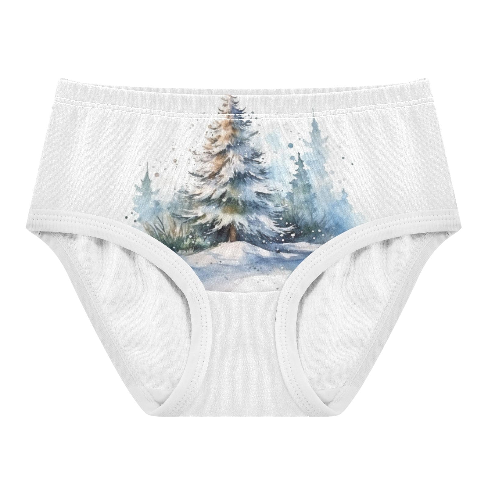 ALAZA Toddler Girls Cotton Hipster Underwear Soft Tree Fir 2 Pack 2T