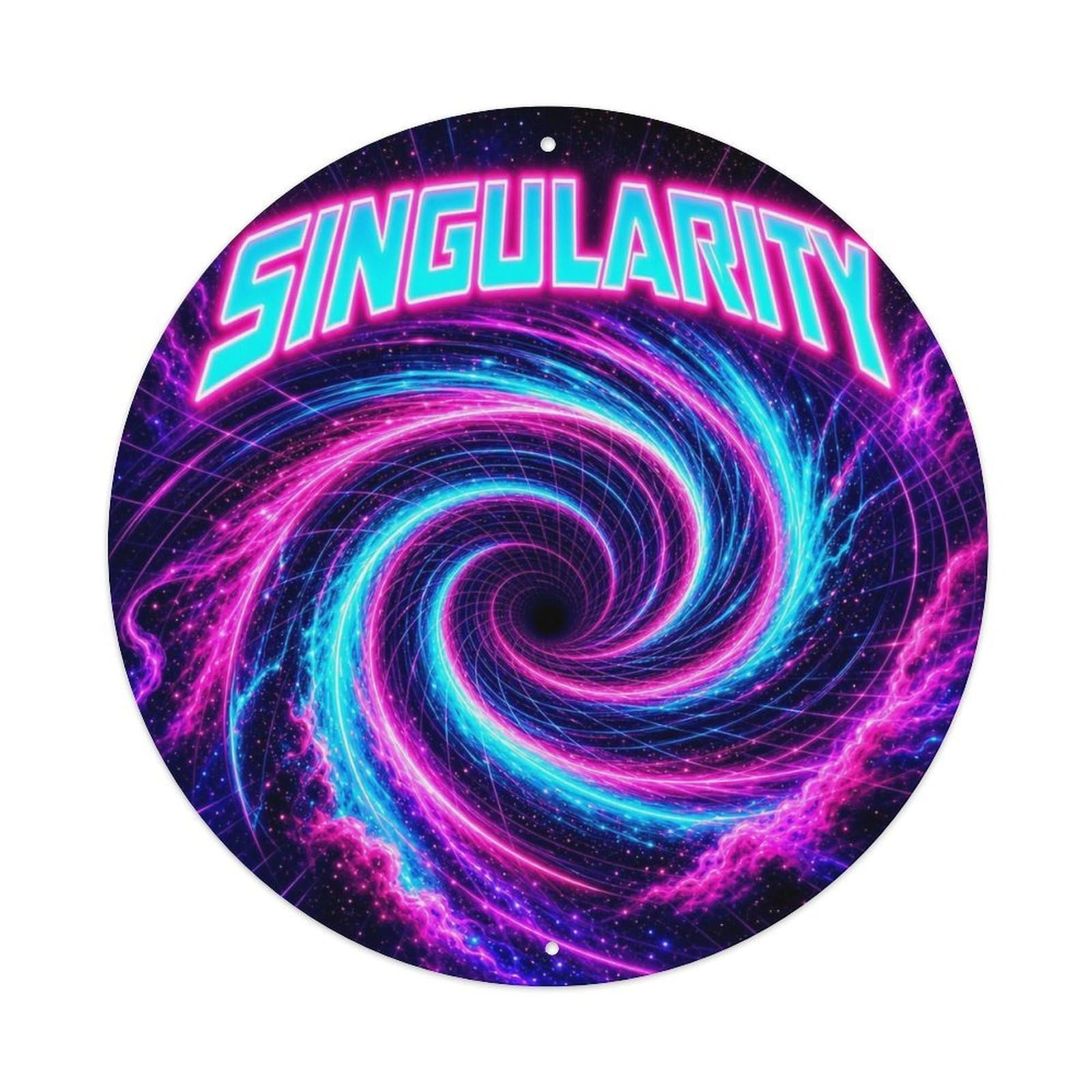 Black Hole Singularity Deep Space Astrophysics Universe Metal Tin Sign