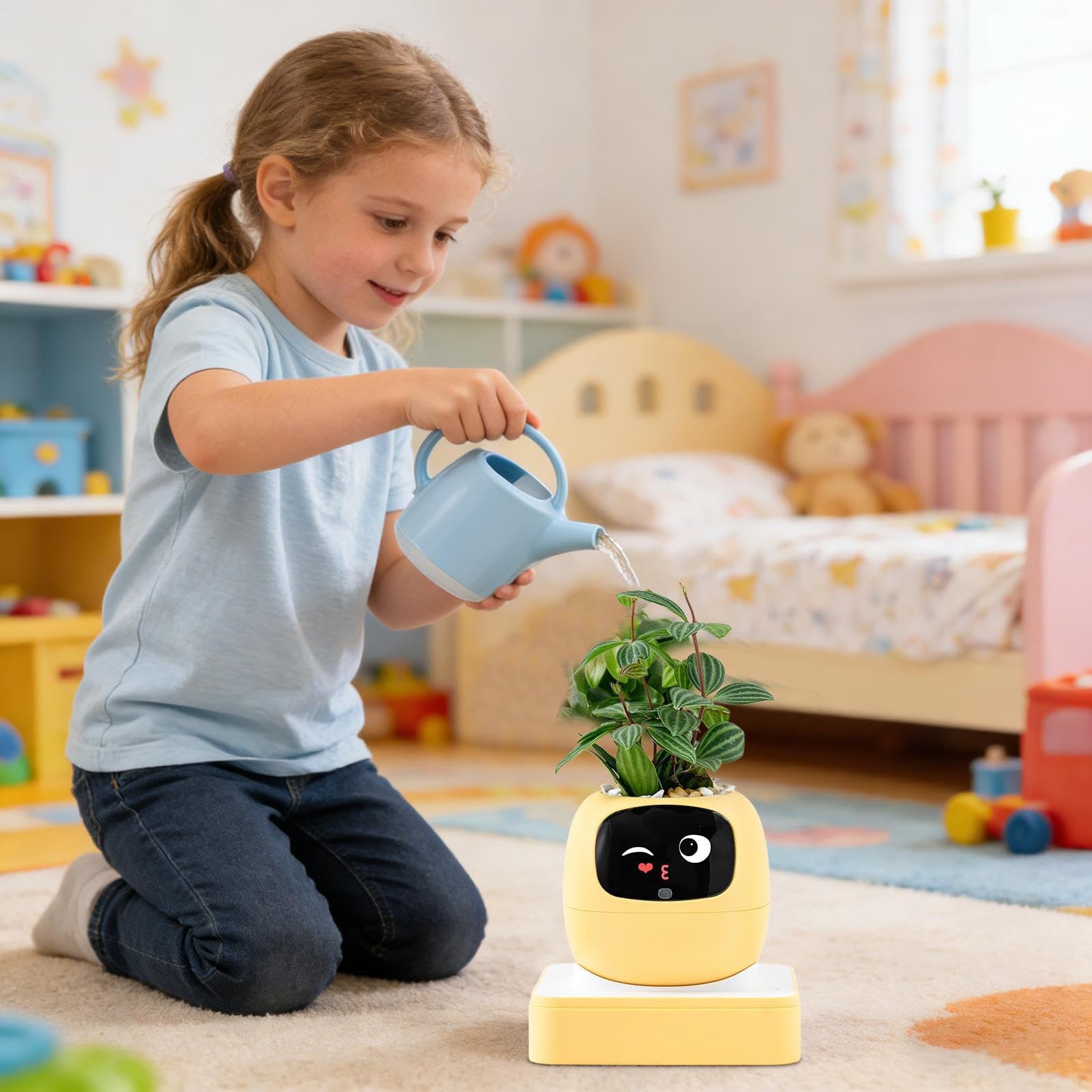 Robot do pielęgnacji roślin AI do doniczek wewnętrznych – inteligentne wskazówki dla entuzjastów domu, biura i ogrodu, dla początkujących, urodzin i na specjalne okazje