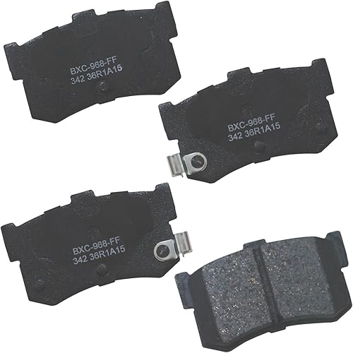 Miniatura 146 de Bendix Pastillas de freno traseras de cerámica Premium SBC1100 para Nissan Frontier 2024-2005, Xterra 2015-2005, Suzuki Equator 2012-2009